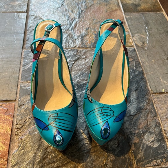 High heel shoes Riccorona leather - Picture 3 of 4